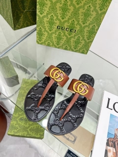 2023.5.25 super perfect GUCCI women and men slippers size 36--45 014