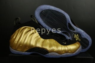 Authentic Nike Air Foamposite One Metallic Gold