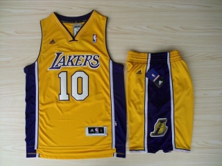 The lakers fans version - 10 Nash yellow new fabrics suit