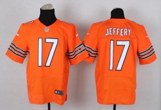 Nike Bears -17 Alshon Jeffery Orange Alternate Men's Stitched NFL Elite Jersey