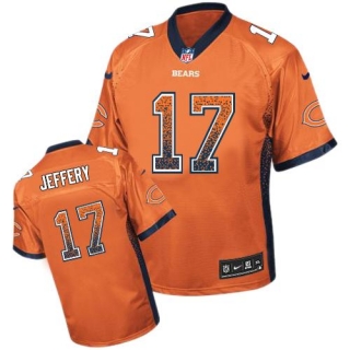 Nike Bears -17 Alshon Jeffery Orange Alternate Men's Stitched NFL Elite Drift Fashion Jersey