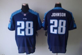 Nike Tennessee Titans #28 Chris Johnson Navy Blue Alternate Men's Stitched NFL Elite Jersey