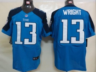 Nike Tennessee Titans #13 Kendall Wright Light Blue Team Color Men's Stitched NFL Elite Jersey