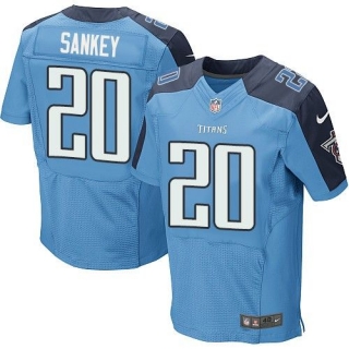 Nike Tennessee Titans #20 Bishop Sankey Light Blue Team Color Men's Stitched NFL Elite Jersey