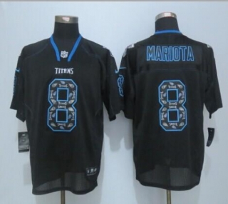 Nike Tennessee Titans #8 Marcus Mariota New Lights Out Black Men's Stitched NFL Elite Jersey