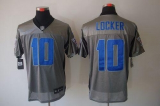 Nike Tennessee Titans #10 Jake Locker Grey Shadow Men's Stitched NFL Elite Jersey