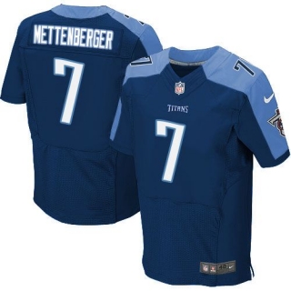 Nike Tennessee Titans #7 Zach Mettenberger Navy Blue Alternate Men's Stitched NFL Elite Jersey