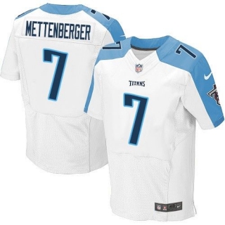 Nike Tennessee Titans #7 Zach Mettenberger White Men's Stitched NFL Elite Jersey