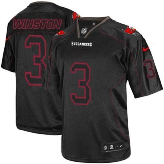 NikeTampa Bay Buccaneers #3 Jameis Winston Lights Out Black Men‘s Stitched NFL Elite Jersey