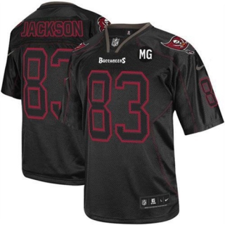 NikeTampa Bay Buccaneers #83 Vincent Jackson Lights Out Black With MG Patch Men‘s Stitched NFL Elite