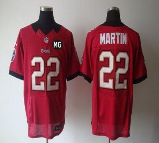 NikeTampa Bay Buccaneers #22 Doug Martin Red Team Color With MG Patch Men‘s Stitched NFL Elite Jerse