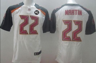 NikeTampa Bay Buccaneers #22 Doug Martin White With MG Patch Men‘s Stitched NFL New Elite Jersey