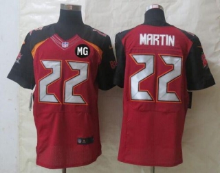 NikeTampa Bay Buccaneers #22 Doug Martin Red Team Color With MG Patch Men‘s Stitched NFL New Elite J