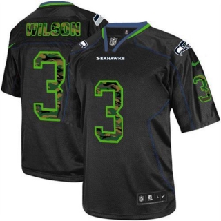 Nike Seattle Seahawks #3 Russell Wilson Black Men‘s Stitched NFL Elite Camo Fashion Jersey