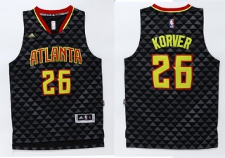 Atlanta Hawks -26 Kyle Korver Black Swingman Stitched NBA Jersey