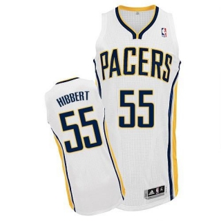 Indiana Pacers -55 Roy Hibbert White Home Stitched NBA Jersey