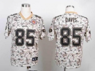 Nike San Francisco 49ers #85 Vernon Davis Camo Men‘s Stitched NFL Elite USMC Jersey