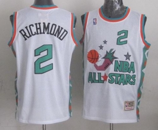Mitchell And Ness Sacramento Kings -2 Mitch Richmond White 1996 All star Stitched NBA Jersey