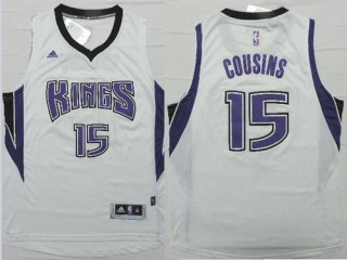 Revolution 30 Sacramento Kings -15 DeMarcus Cousins White Stitched NBA Jersey