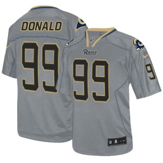 Nike St Louis Rams -99 Aaron Donald Lights Out Grey Men's Stitched NFL Elite Jersey