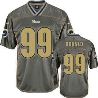 Nike St Louis Rams -99 Aaron Donald Grey Men's Stitched NFL Elite Vapor Jersey