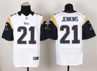 Nike St Louis Rams -21 Janoris Jenkins White Men's Stitched NFL Elite Jersey