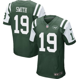Nike New York Jets -19 Devin Smith Green Team Color Men's Stitched NFL Elite Jersey