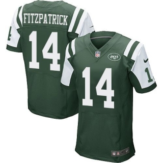 Nike New York Jets -14 Ryan Fitzpatrick Green Team Color Men's Stitched NFL Elite Jersey