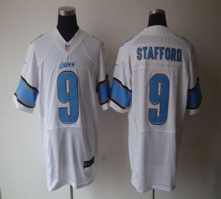 Nike Detroit Lions #9 Matthew Stafford White Men's Stitched NFL Elite Jersey