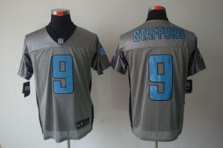 Nike Detroit Lions #9 Matthew Stafford Grey Shadow Men's Stitched NFL Elite Jersey