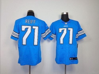 Nike Detroit Lions #71 Riley Reiff Blue Team Color Men's Stitched NFL Elite Jersey