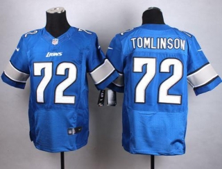 Nike Detroit Lions #72 Laken Tomlinson Blue Team Color Men's Stitched NFL Elite Jersey