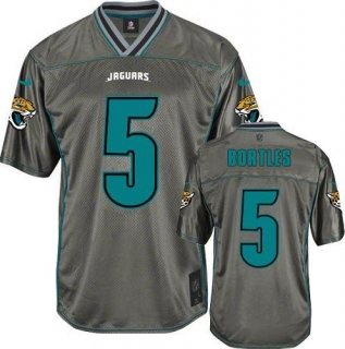 Nike Jacksonville Jaguars #5 Blake Bortles Grey Men's Stitched NFL Elite Vapor Jersey