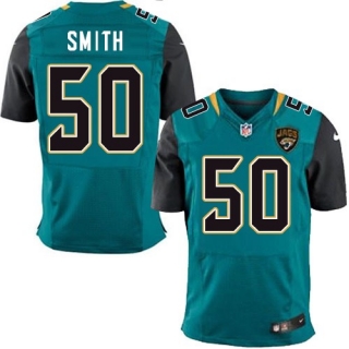Nike Jacksonville Jaguars #50 Telvin Smith Teal Green Team Color Men's Stitched NFL Elite Jersey