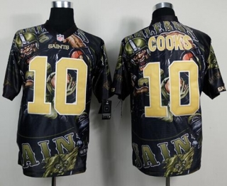 Nike New Orleans Saints #10 Brandin Cooks Team Color Men's Stitched NFL Elite Fanatical Version Jers