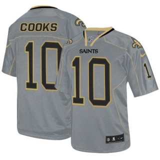 Nike New Orleans Saints #10 Brandin Cooks Lights Out Grey Men's Stitched NFL Elite Jersey