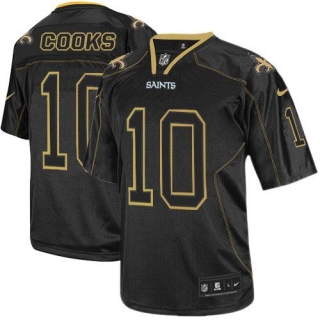 Nike New Orleans Saints #10 Brandin Cooks Lights Out Black Men's Stitched NFL Elite Jersey