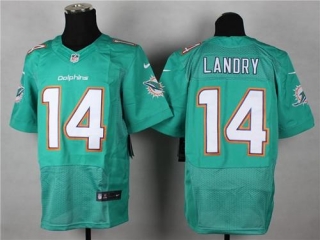 Nike Miami Dolphins #14 Jarvis Landry Aqua Green Team Color Men's Stitched NFL New Elite Jersey