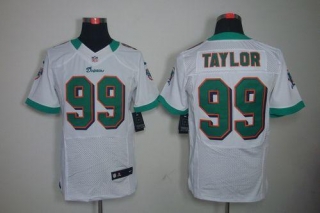 Nike Miami Dolphins #99 Jason Taylor White Men's Stitched NFL Elite Jersey