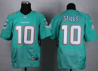 Nike Miami Dolphins #10 Kenny Stills Aqua Green Team Color Men's Stitched NFL Elite Jersey