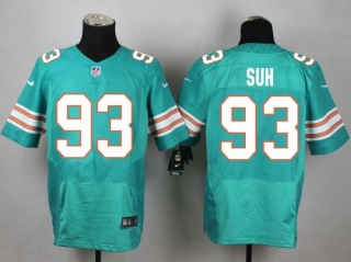 Nike Miami Dolphins #93 Ndamukong Suh Aqua Green Alternate Men's Stitched NFL Elite Jersey