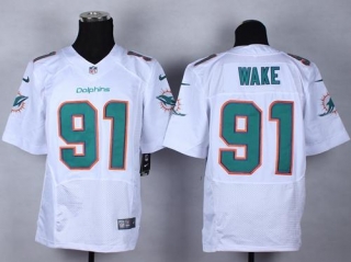 Nike Miami Dolphins #91 Cameron Wake White Men's Stitched NFL New Elite Jersey