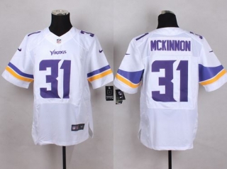 Nike Minnesota Vikings #31 Jerick McKinnon White Men's Stitched NFL Elite Jersey