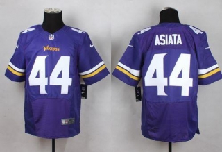 Nike Minnesota Vikings #44 Matt Asiata Purple Team Color Men's Stitched NFL Elite Jersey