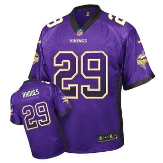 Nike Minnesota Vikings #29 Xavier Rhodes Purple Team Color Men's Stitched NFL Elite Drift Fashion Je