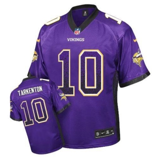 Nike Minnesota Vikings #10 Fran Tarkenton Purple Team Color Men's Stitched NFL Elite Drift Fashion J