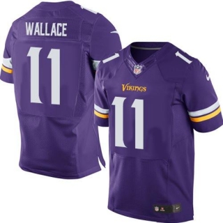 Nike Minnesota Vikings #11 Mike Wallace Purple Team Color Men's Stitched NFL Elite Jersey
