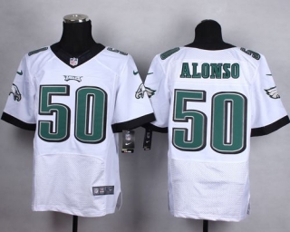 Nike Philadelphia Eagles #50 Kiko Alonso White Men's Stitched NFL New Elite Jersey