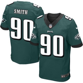Nike Philadelphia Eagles #90 Marcus Smith Midnight Green Team Color Men's Stitched NFL Elite Jersey