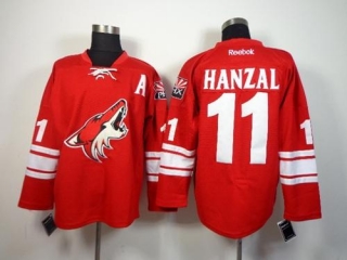 Arizona Coyotes -11 Martin Hanzal Red Home Stitched NHL Jersey